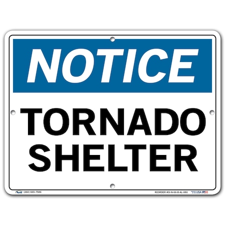 Vestil Sign-Notice -66 12.5X9.5 Aluminum .080, SI-N-66-B-AL-080 SI-N-66-B-AL-080